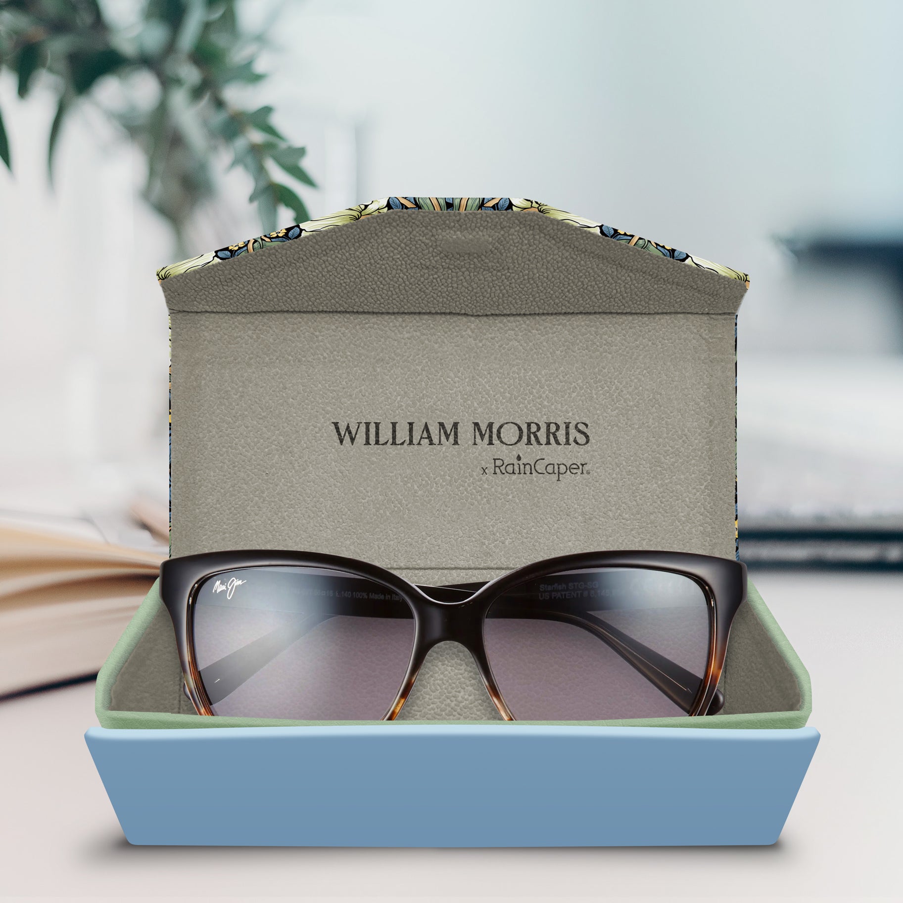 William Morris "Pimpernel" Folding Glasses Case – Compact & Protective