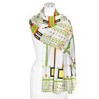 Frank Lloyd Wright Tree of Life Silk Blend Shawl – Lightweight & Elegant Evening Wrap