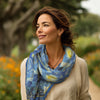 van Gogh Starry Night  Silk Blend Shawl – Lightweight & Elegant Evening Wrap
