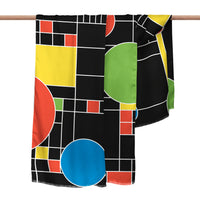 Frank Lloyd Wright Coonley Playhouse Silk Blend Shawl – Lightweight Dressy Wrap for Women