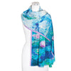 Monet Nympheas Silk Blend Shawl – Lightweight Dressy Wrap for Women