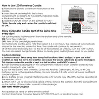 Remote Control with Timer for RainCaper Brand LED Candles