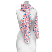 Mary Engelbreit Simple American Home Long Sheer Scarf – Lightweight, Elegant, Silky-Soft