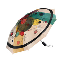 Kandinsky Circles in a Circle Travel Umbrella – Compact, One-Touch Open & Close