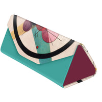 Kandinsky Circles in a Circle Folding Glasses Case – Compact & Protective