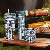 30 oz Tumbler - Frank Lloyd Wright "Waterlilies" - Silver Rim