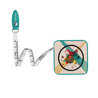 Kandinsky Circles in a Circle Compact Retractable Tape Measure – Dual-Sided, 60"/150cm