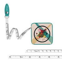 Kandinsky Circles in a Circle Compact Retractable Tape Measure – Dual-Sided, 60"/150cm