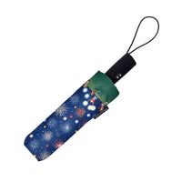Mary Engelbreit July Sparklers Travel Umbrella – Compact, One-Touch Open & Close