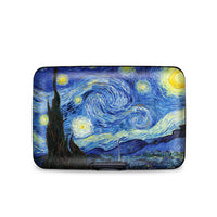 van Gogh Starry Night RFID Hard Travel Wallet