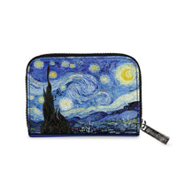 van Gogh Starry Night RFID Zipper Travel Wallet