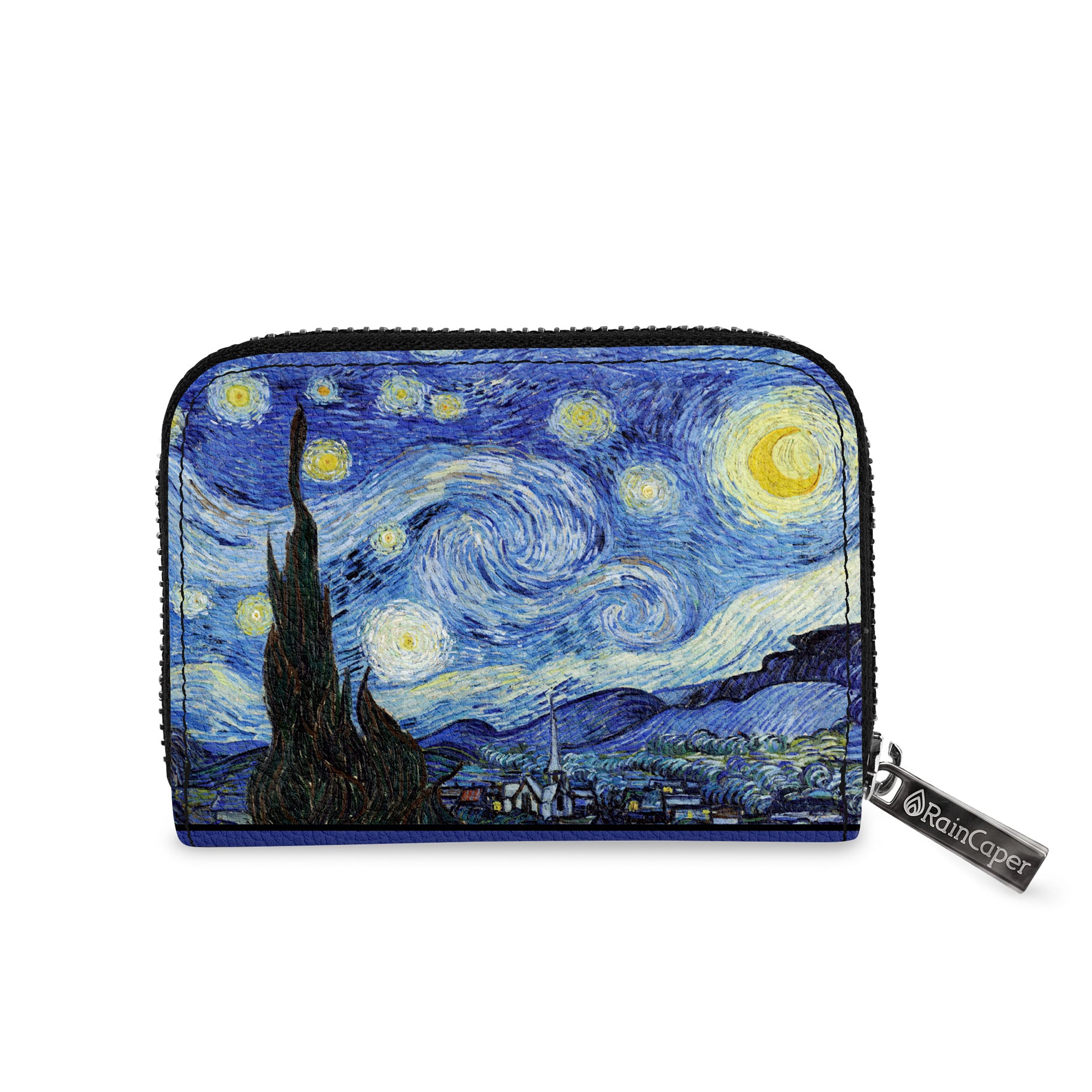 van Gogh Starry Night RFID Zipper Travel Wallet