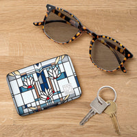 Frank Lloyd Wright Waterlilies RFID Hard Travel Wallet