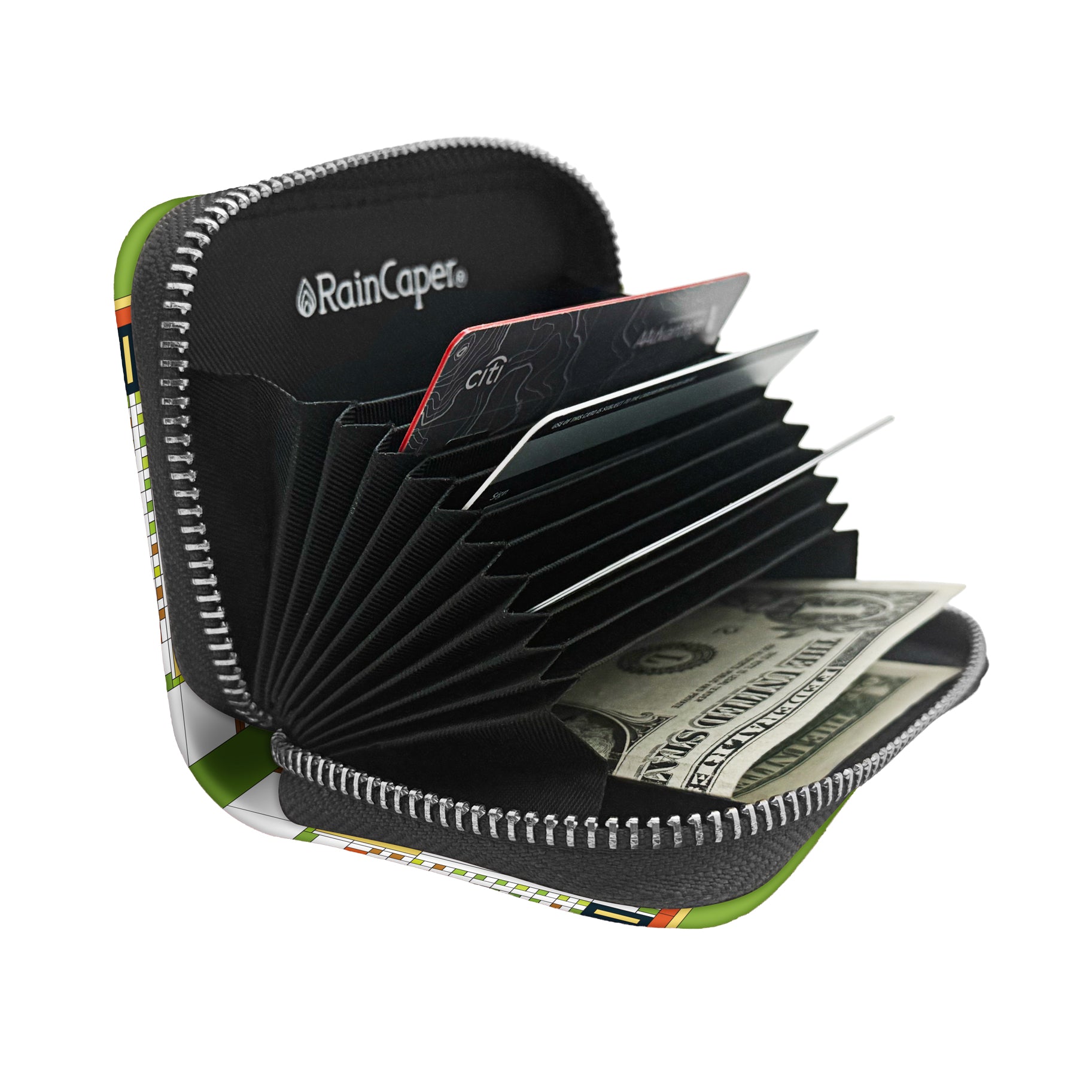 Frank Lloyd Wright Tree of Life RFID Zipper Travel Wallet