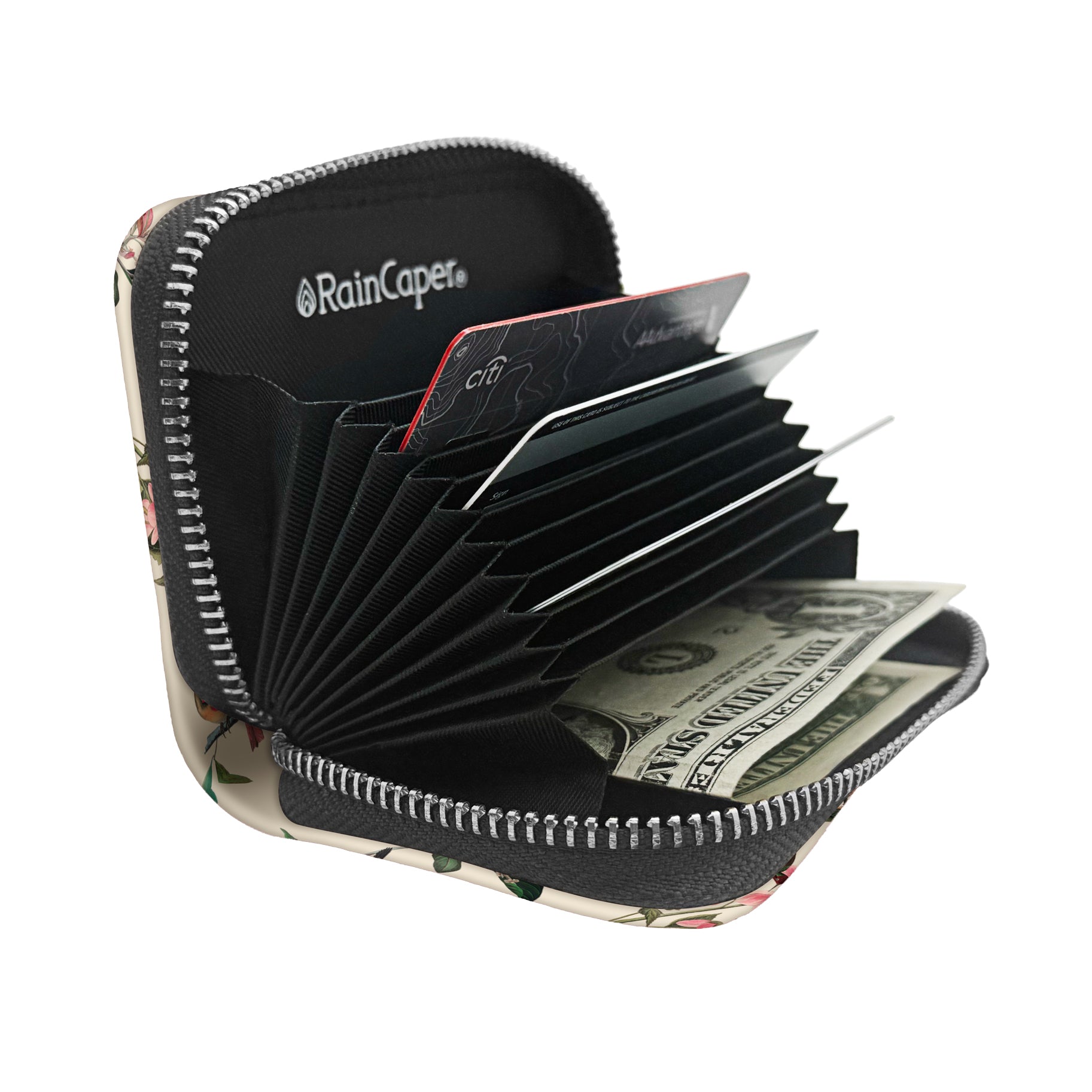 John James Audubon North American Wild Birds RFID Zipper Travel Wallet