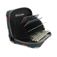 Mary Engelbreit Tropical Flower Toss RFID Zipper Travel Wallet