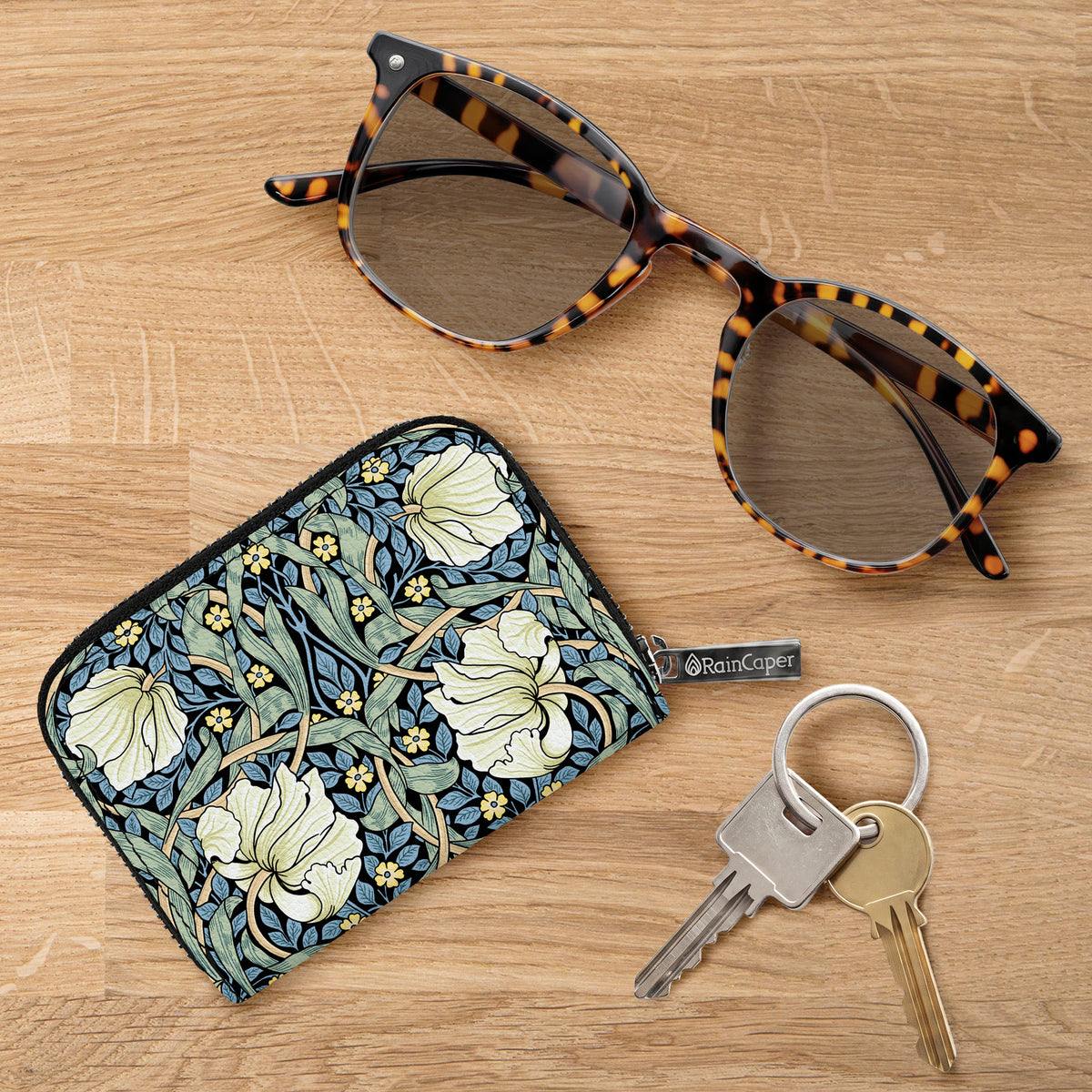 William Morris Pimpernel RFID Zipper Travel Wallet