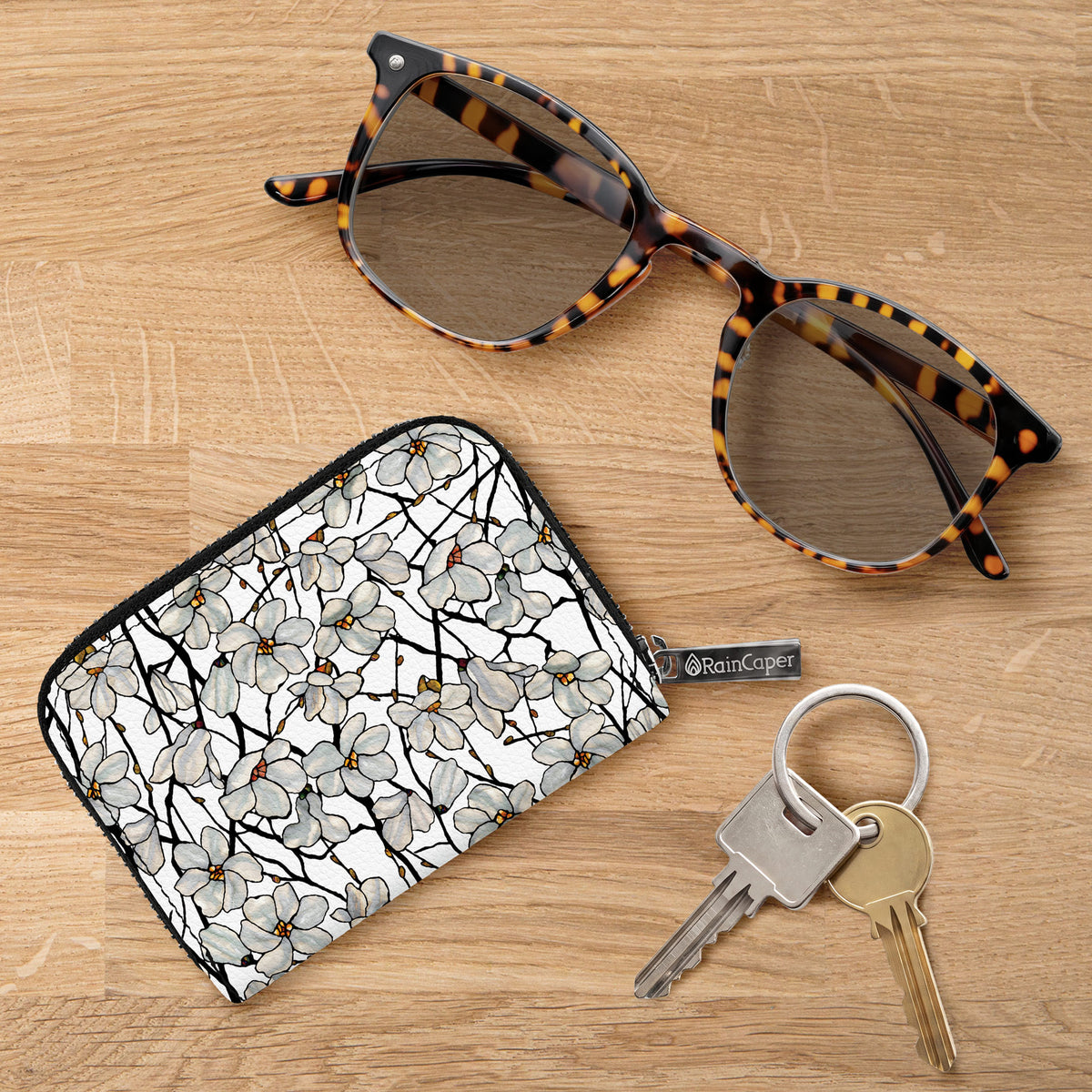 Tiffany Magnolia RFID Zipper Travel Wallet