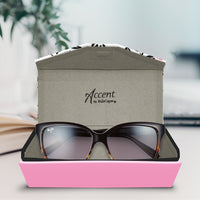 Mary Engelbreit Modern Cherry Toss Folding Glasses Case - Magnetic Closure with Microfiber Cloth