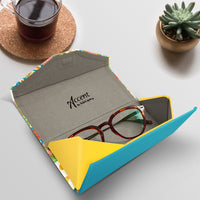 Mary Engelbreit Vintage Calico Folding Glasses Case - Magnetic Closure with Microfiber Cloth