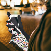 Mary Engelbreit Modern Cherry Toss Women's Touch Screen Gloves - One Size Fits Most
