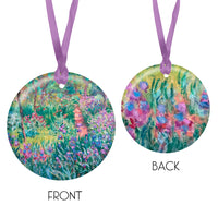 Monet Artist's Garden at Giverny Porcelain Keepsake Ornament