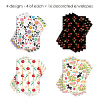 Mary Engelbreit Cherry Favorites Note Cards - Set of 16