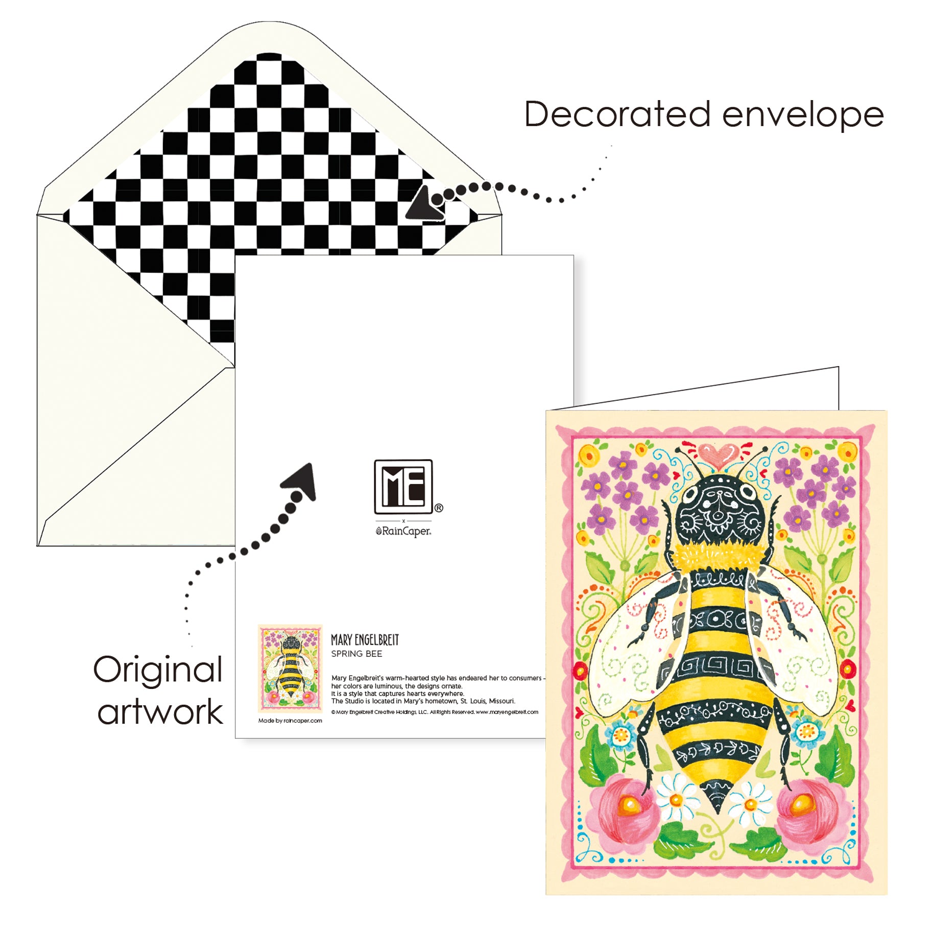 Mary Engelbreit Spring is in the Air Note Cards - Set of 16