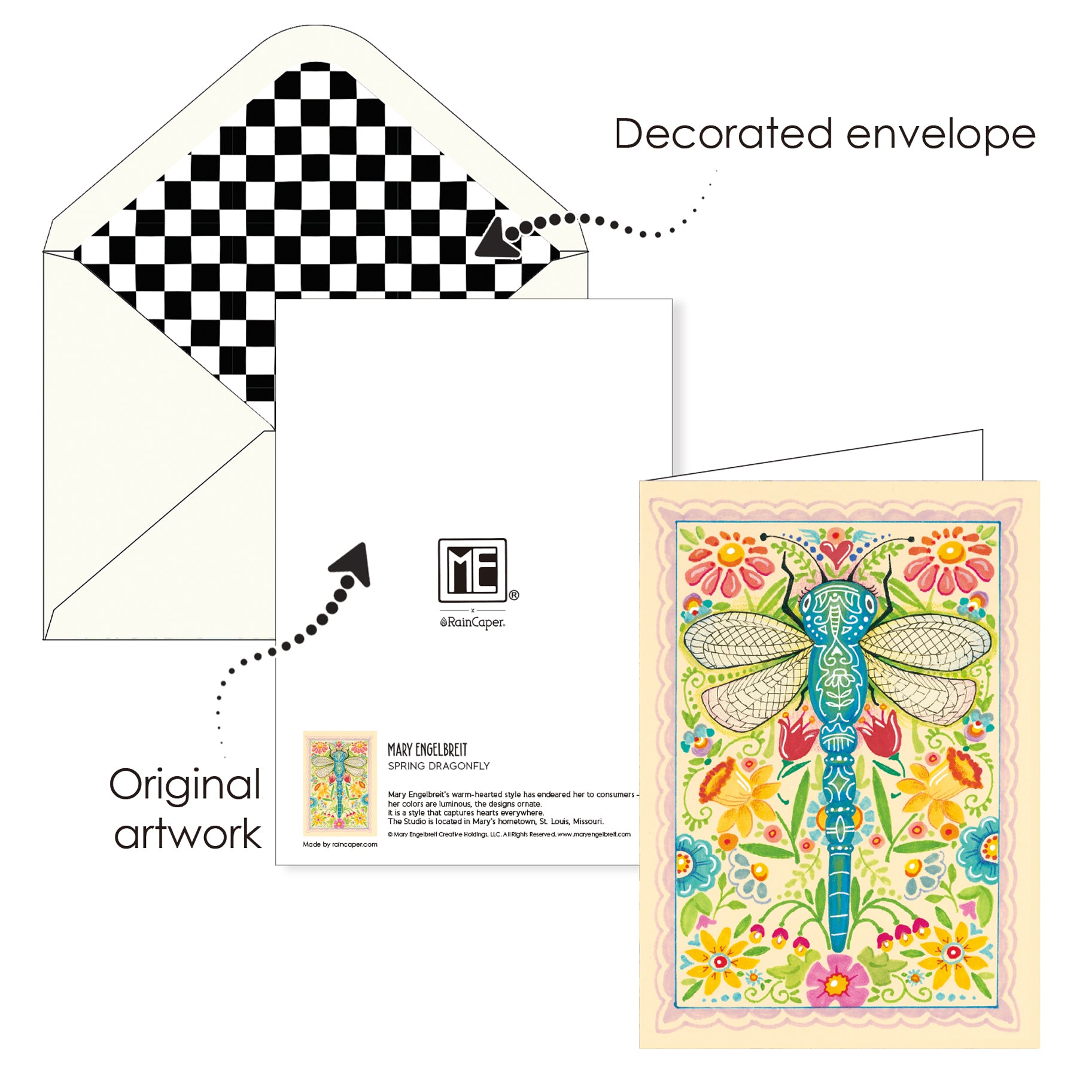 Mary Engelbreit Spring is in the Air Note Cards - Set of 16
