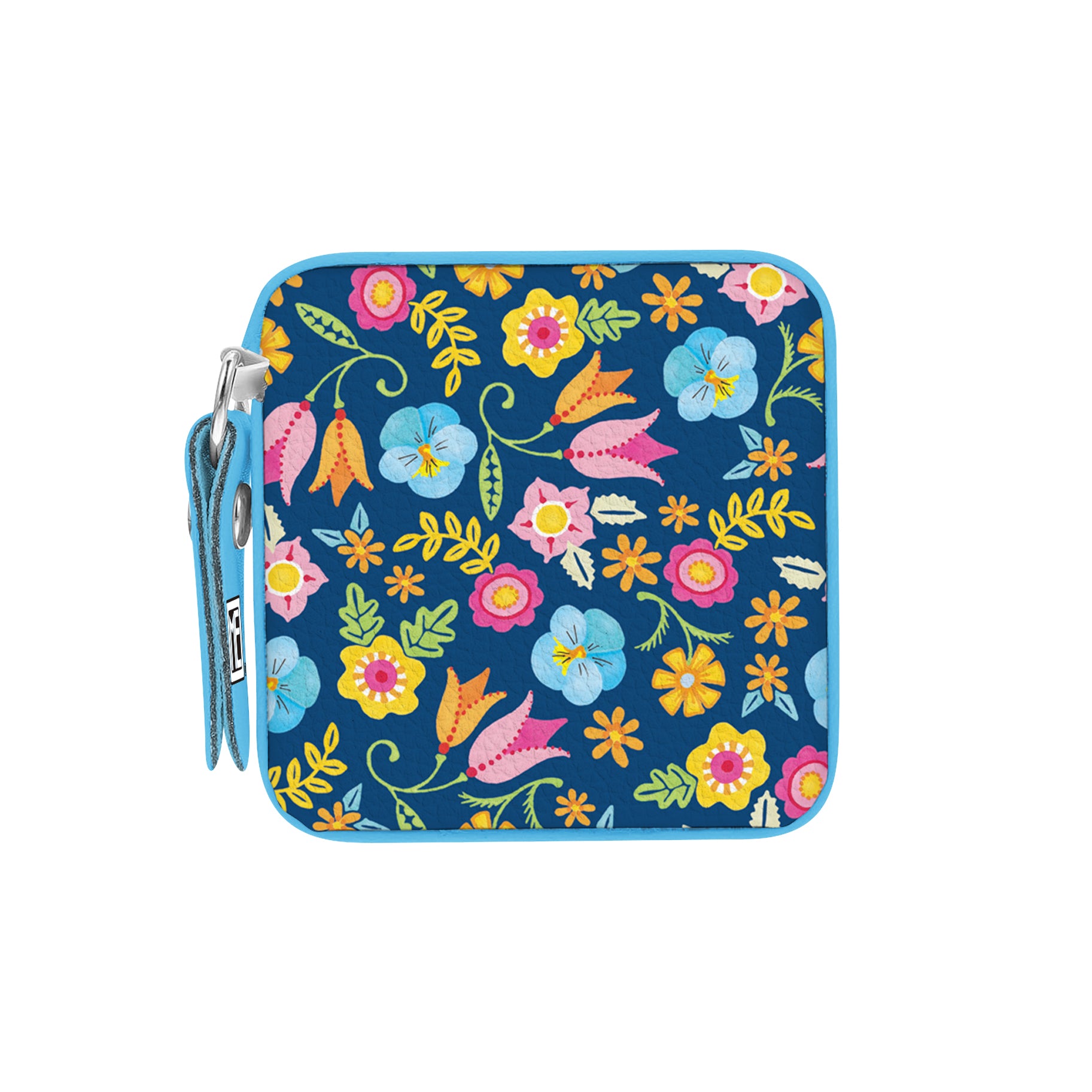 Mary Engelbreit Tropical Flower Toss Compact Retractable Tape Measure - Dual-Sided, 60"/150cm