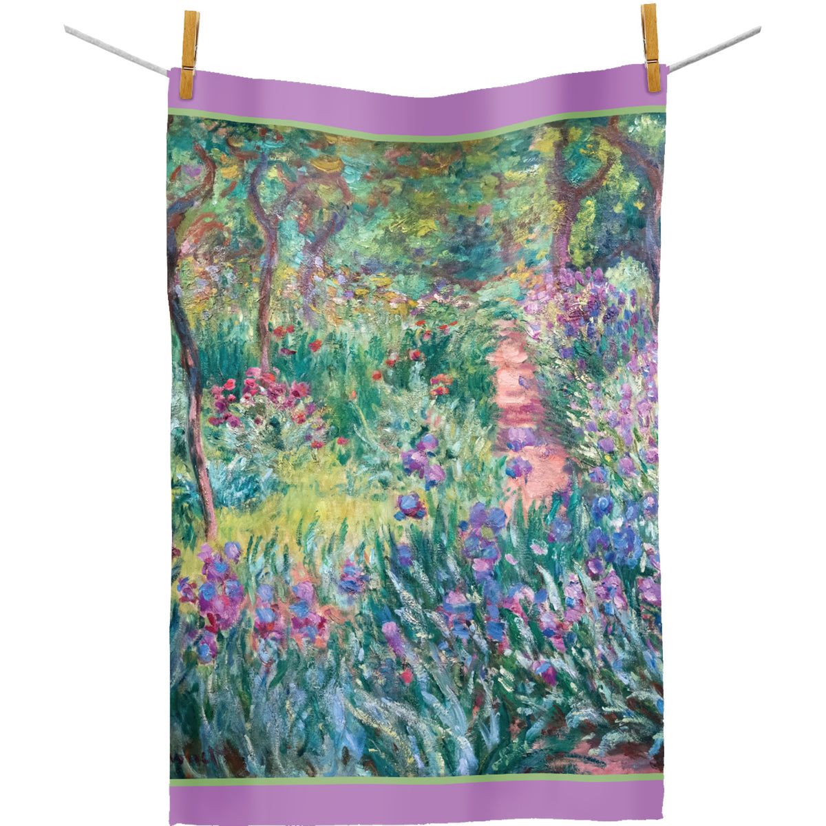 Monet Artist's Garden at Giverny Tea Towel