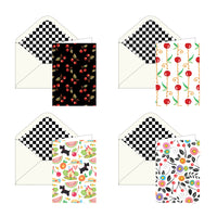 Mary Engelbreit Cherry Favorites Note Cards - Set of 16