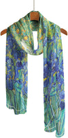 van Gogh Irises Silky-soft Polyester Sheer Long Scarf