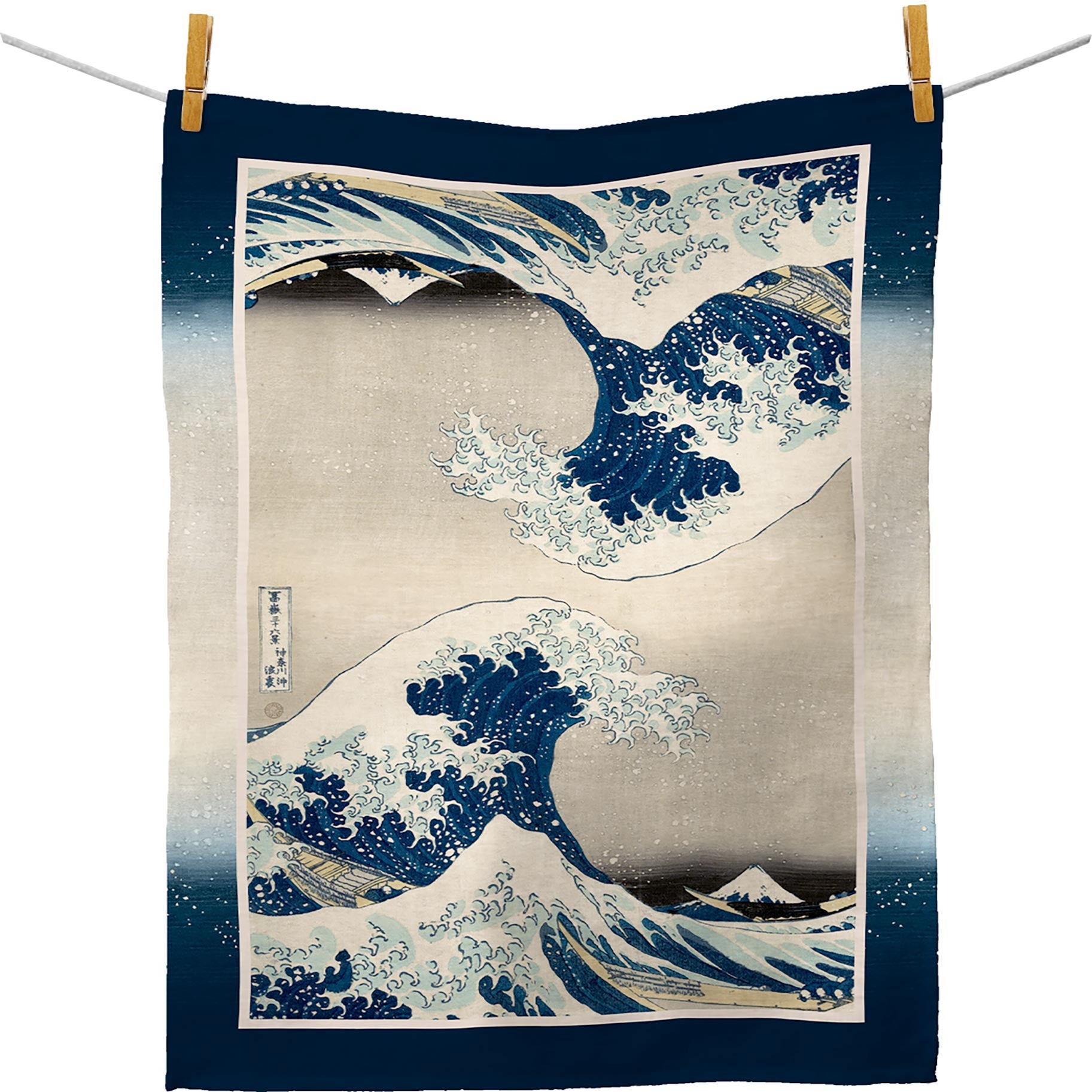 Hokusai The Great Wave Cotton Tea Towel