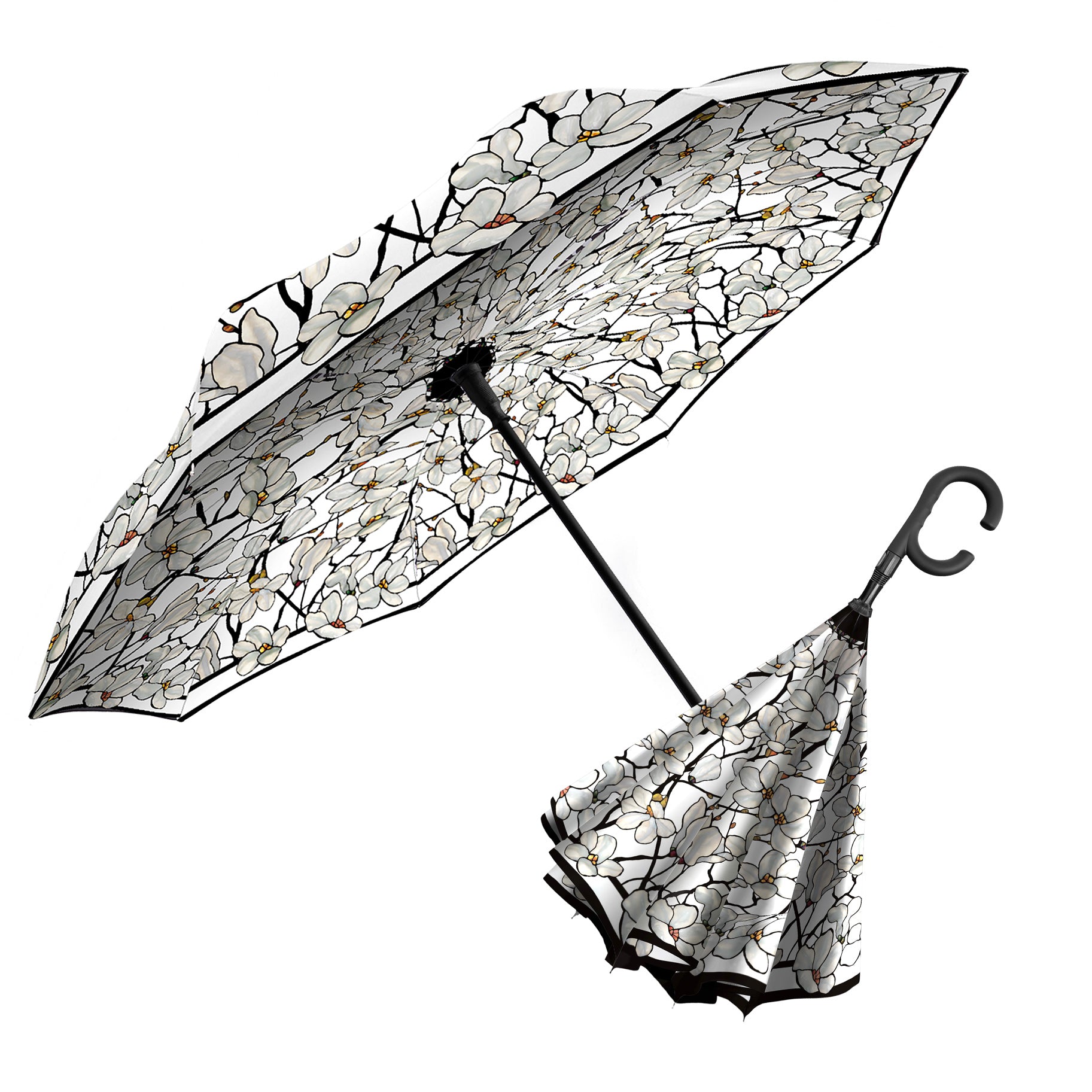 Tiffany Magnolia Reverse Umbrella