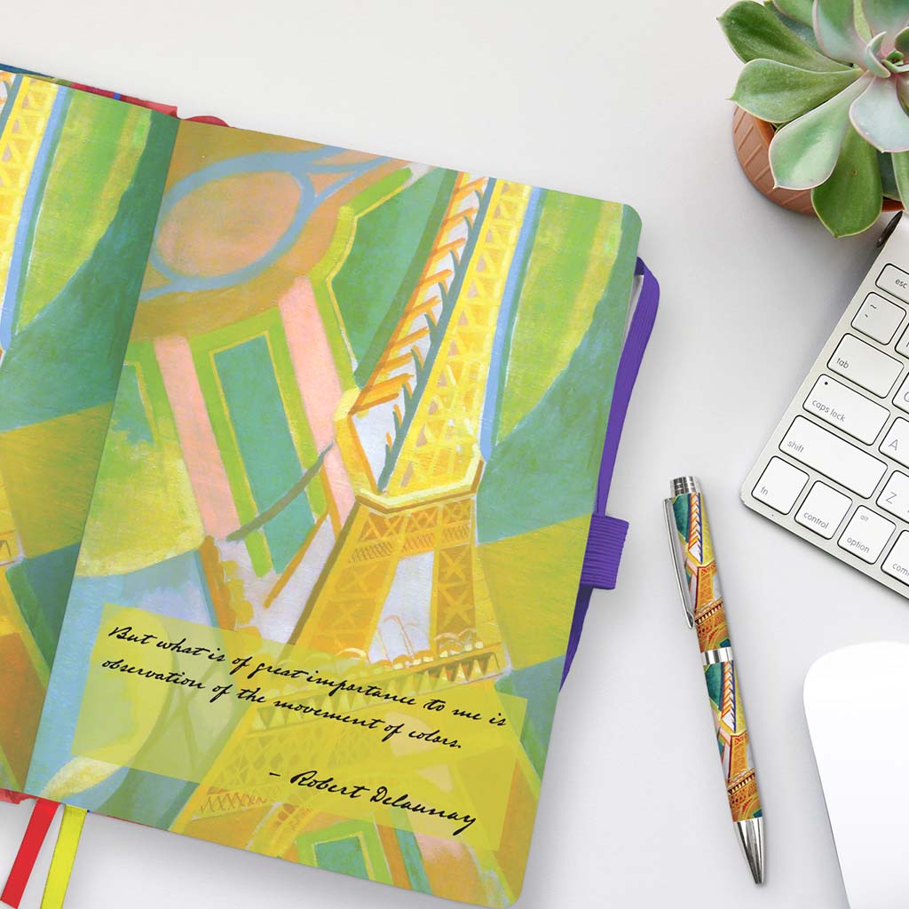 Artist Inspired Journals, Note Cards, Note Cubes, and Pens. Featuring artwork from famous artists all around the world.