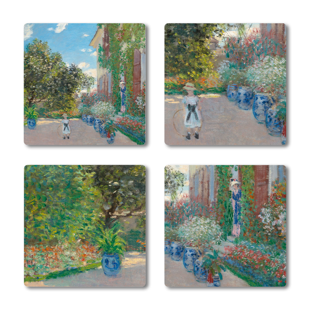 Monet Artist's House Ceramic Coaster Set