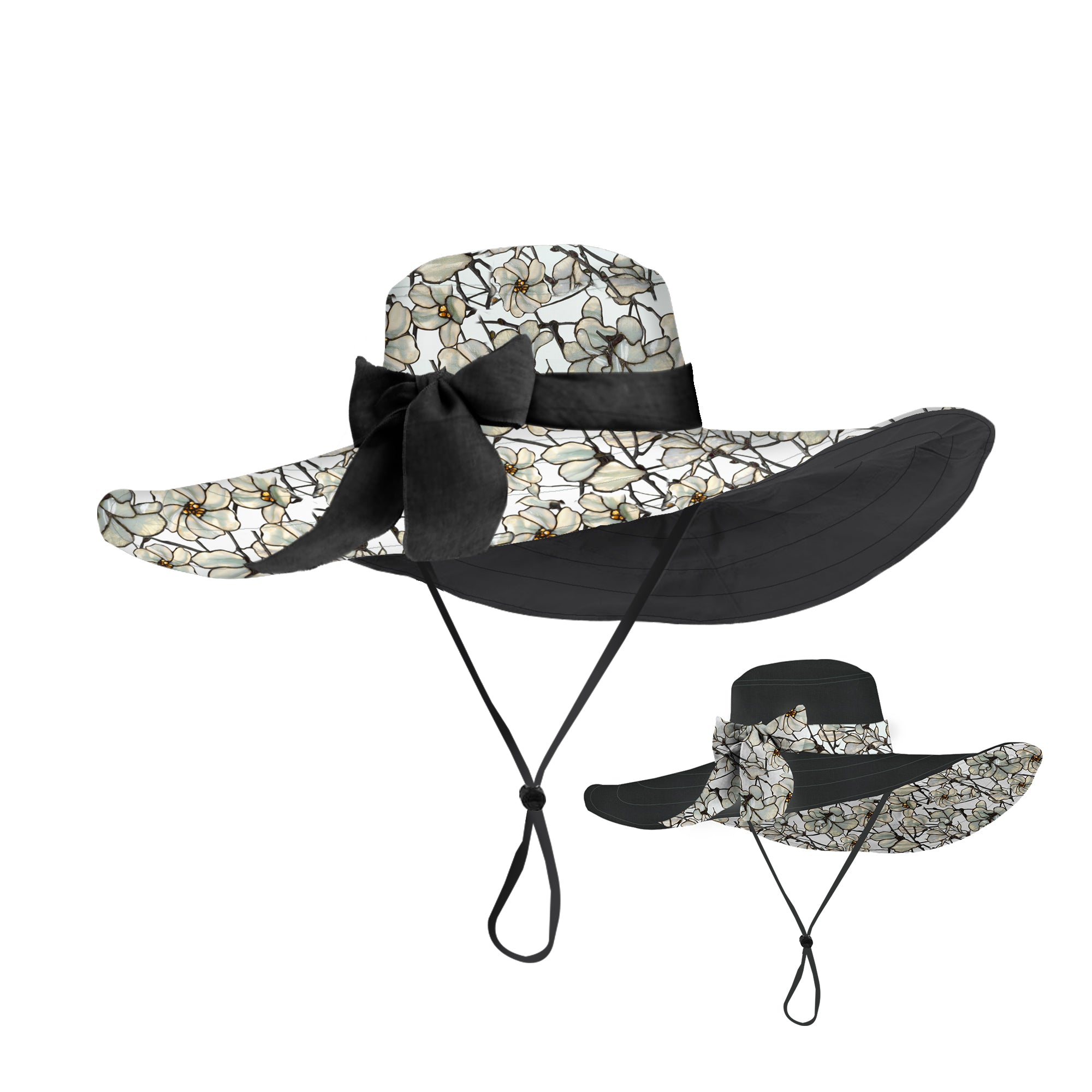 Tiffany Magnolia Floppy Brim Reversible Sun & Rain Hat