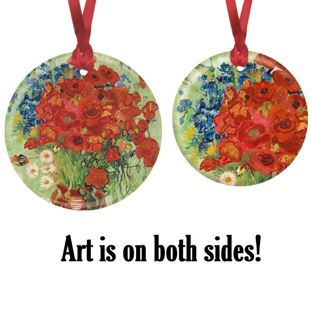 van Gogh Poppies & Daisies Year-round Keepsake Ornament