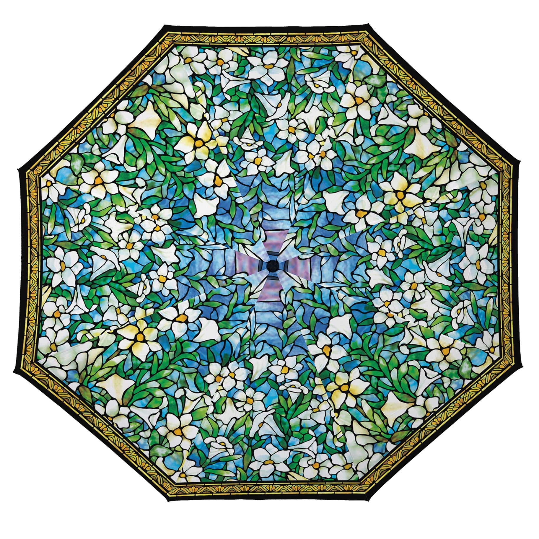 Tiffany Field of Lilies Travel Umbrella
