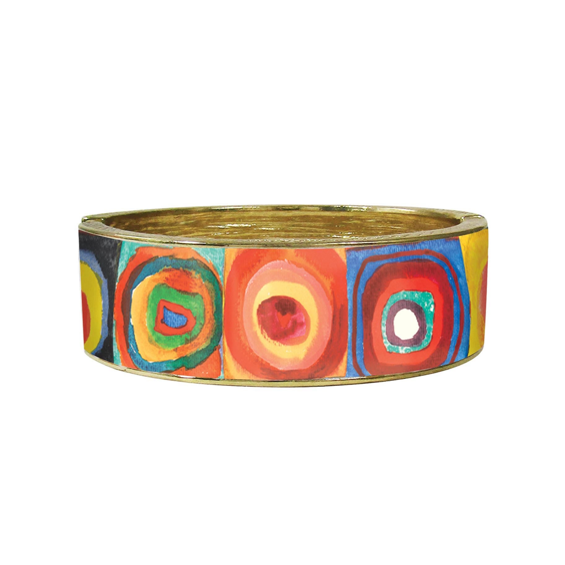 Kandinsky Circles Colorful Cuff Bracelet