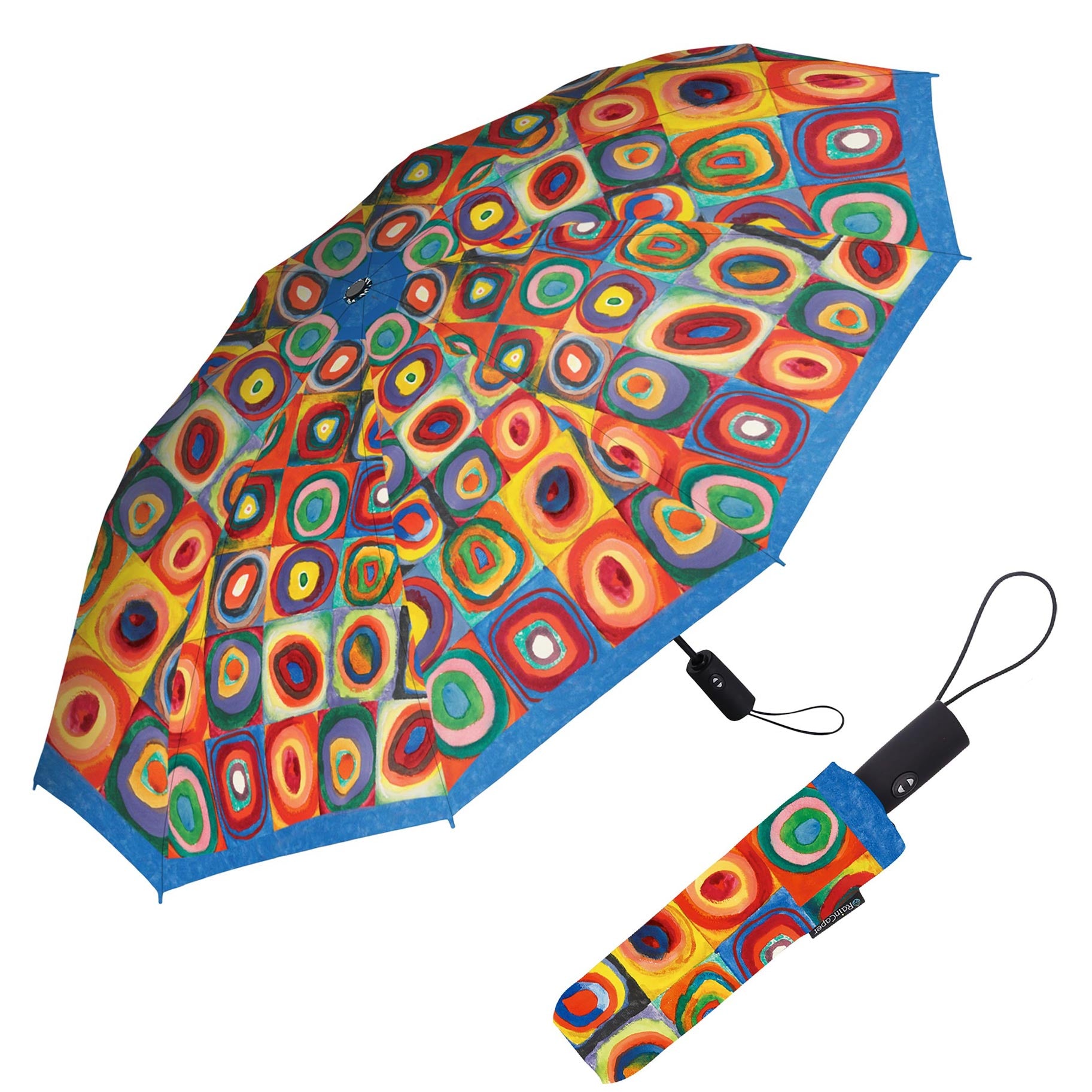 Kandinsky Circles Multicolor Umbrella