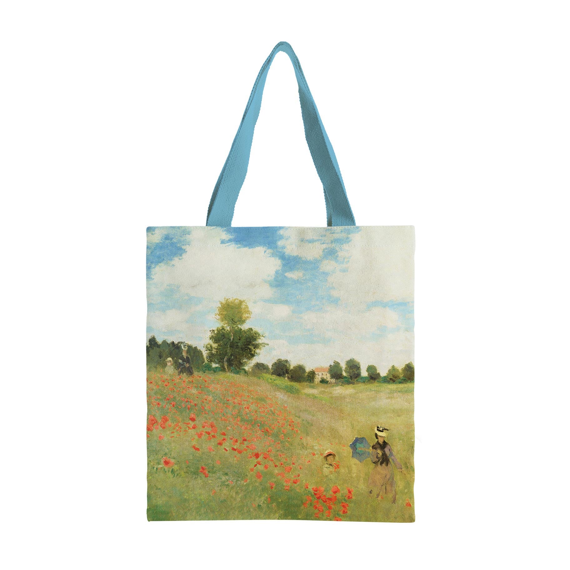 Monet Poppy Field Canvas Tote Bag