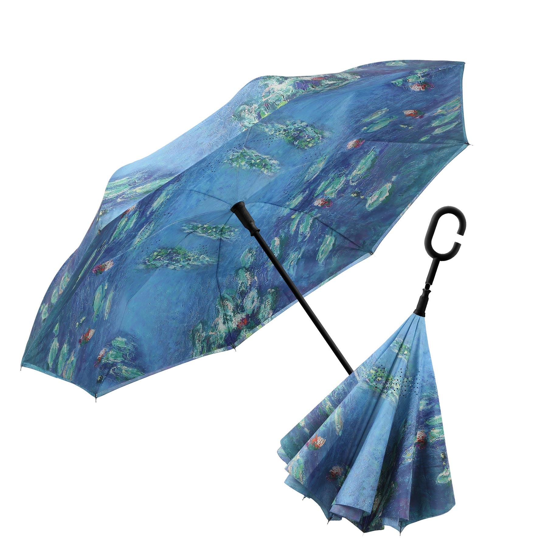 Monet Water Lilies Auto Umbrella