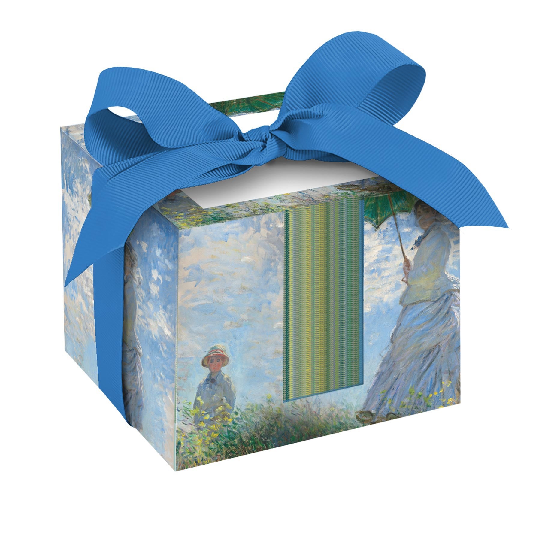 Monet Woman with Parasol Note Cube Pad