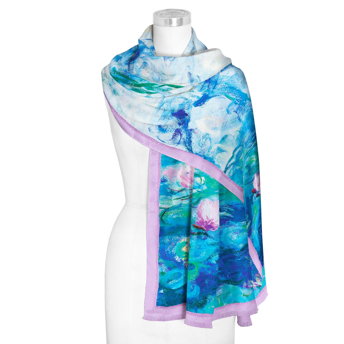 Monet Womens Blue Shawl