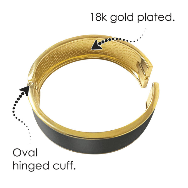 14K Yellow Gold Flat Cuff Bracelet - RioGrande