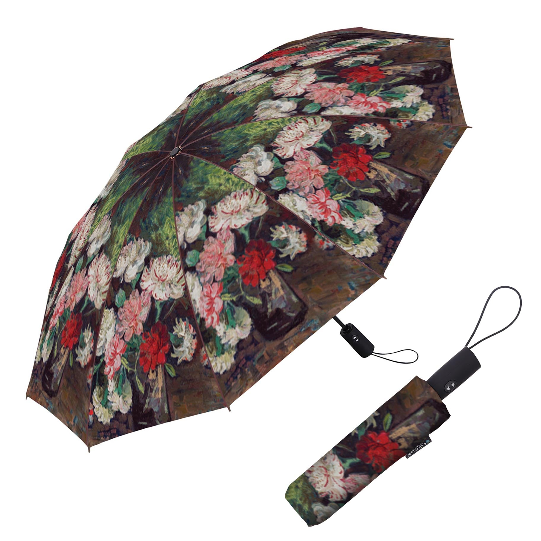 van Gogh Carnations Floral Travel Umbrella