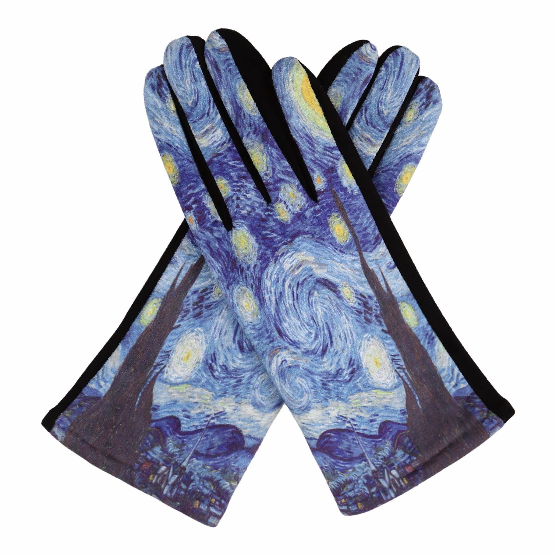van Gogh Starry Night Texting Gloves